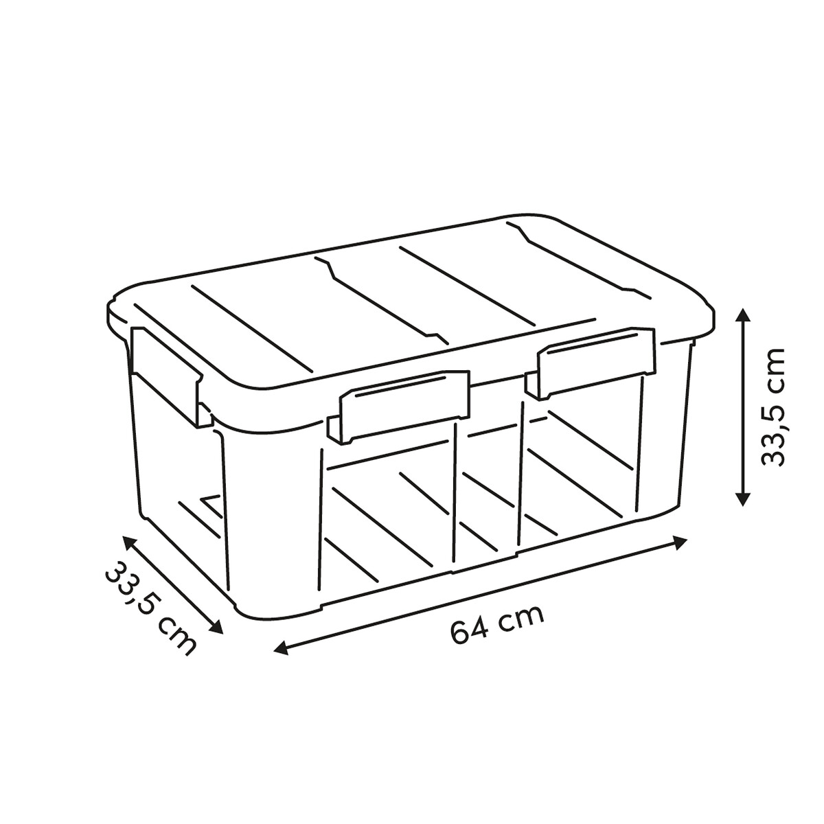 Caixa de arruma&ccedil;&atilde;o PROTECT+ 75l