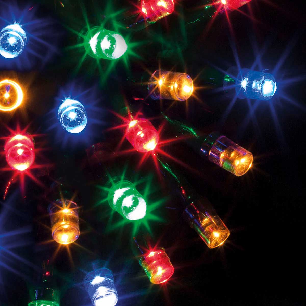 Série luminosa de natal multicolor 500 leds 50m
