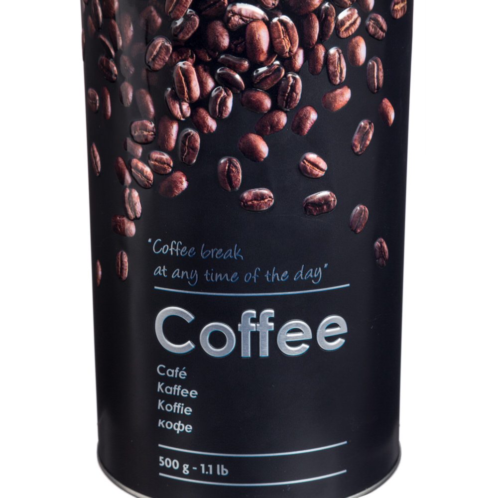 Lata para caf&eacute; em metal decorada 500gr