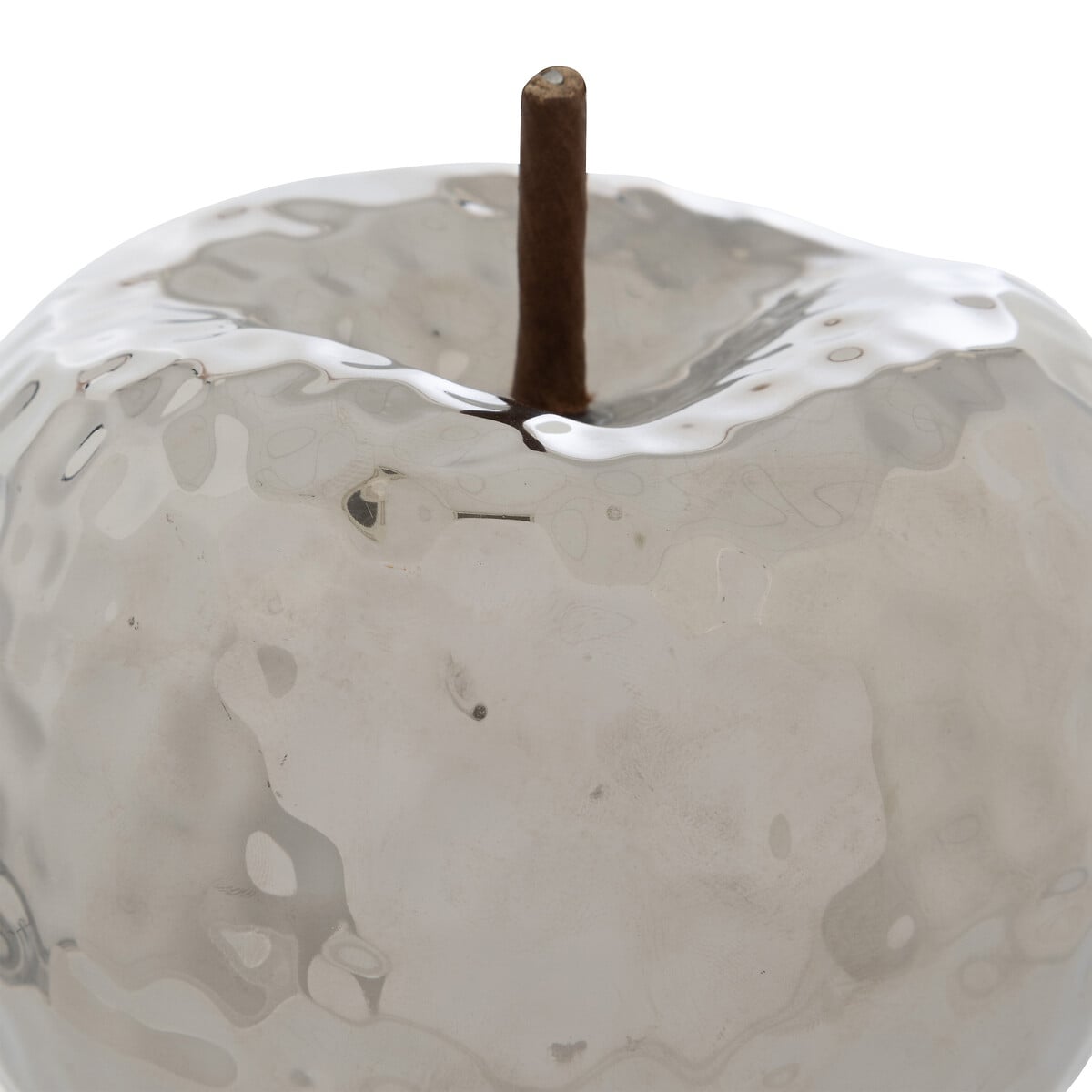 Ma&ccedil;&atilde; decorativa prateada 14cm