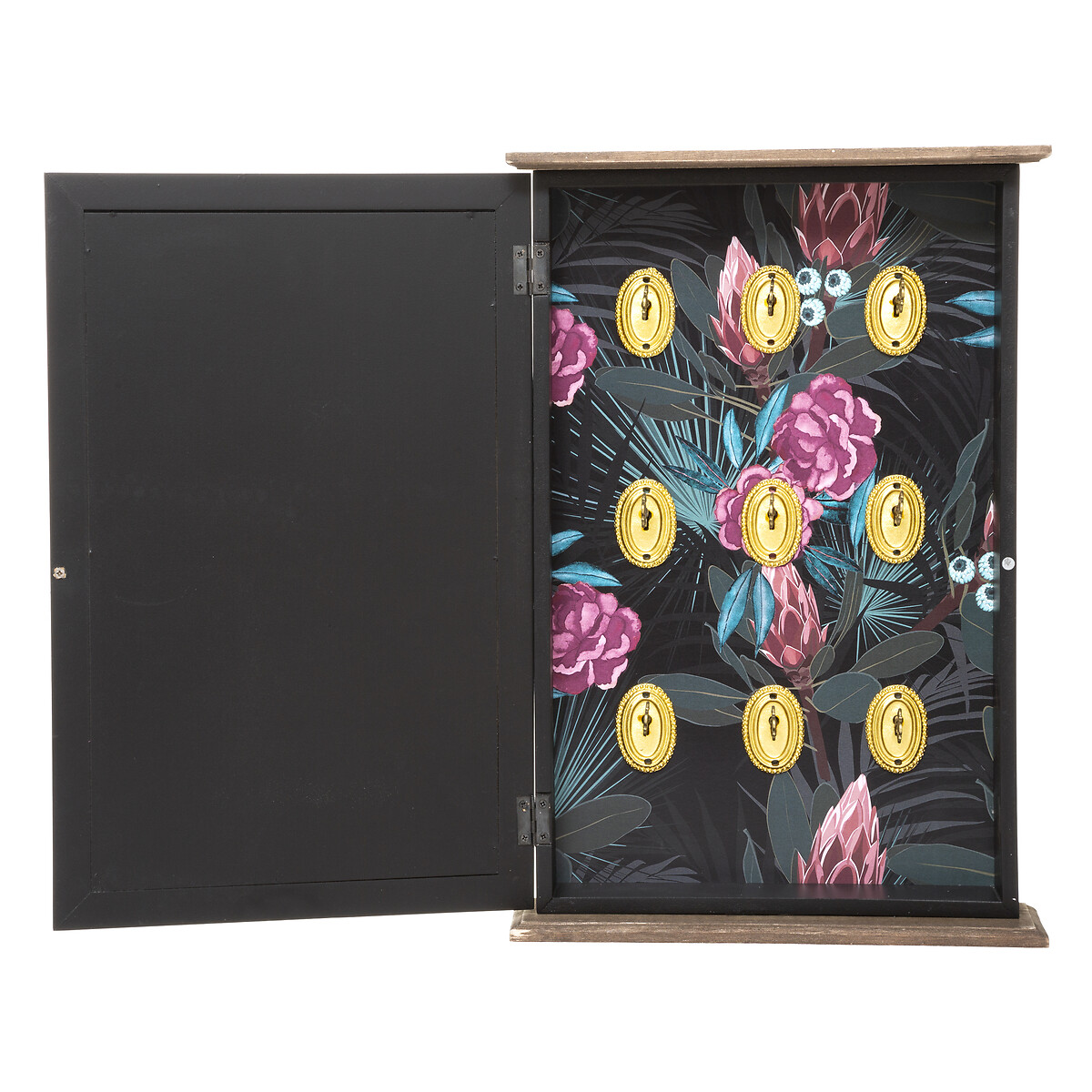 Chaveiro FLOWER preto mdf 38cm