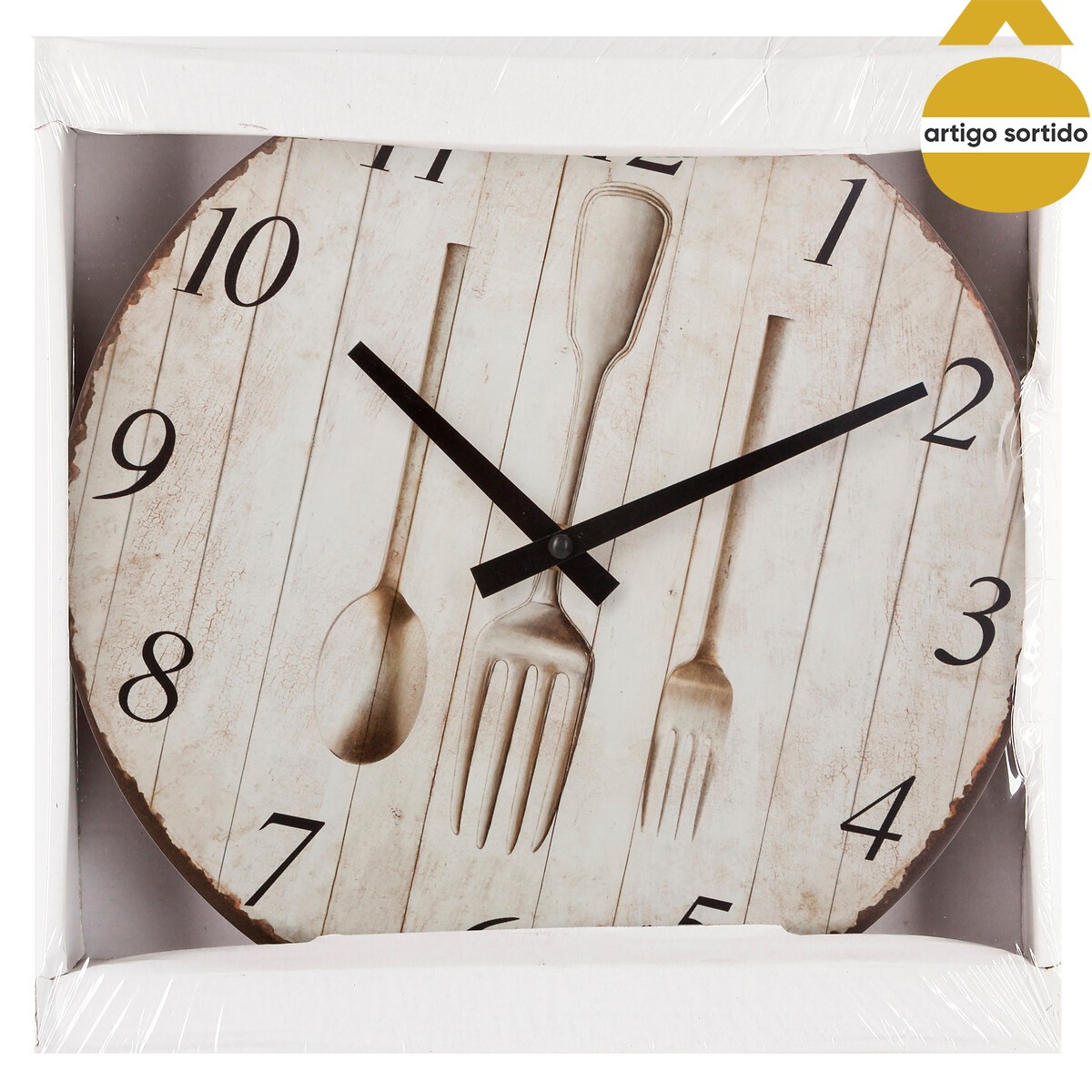 Rel&oacute;gio decorativo de parede  28cm