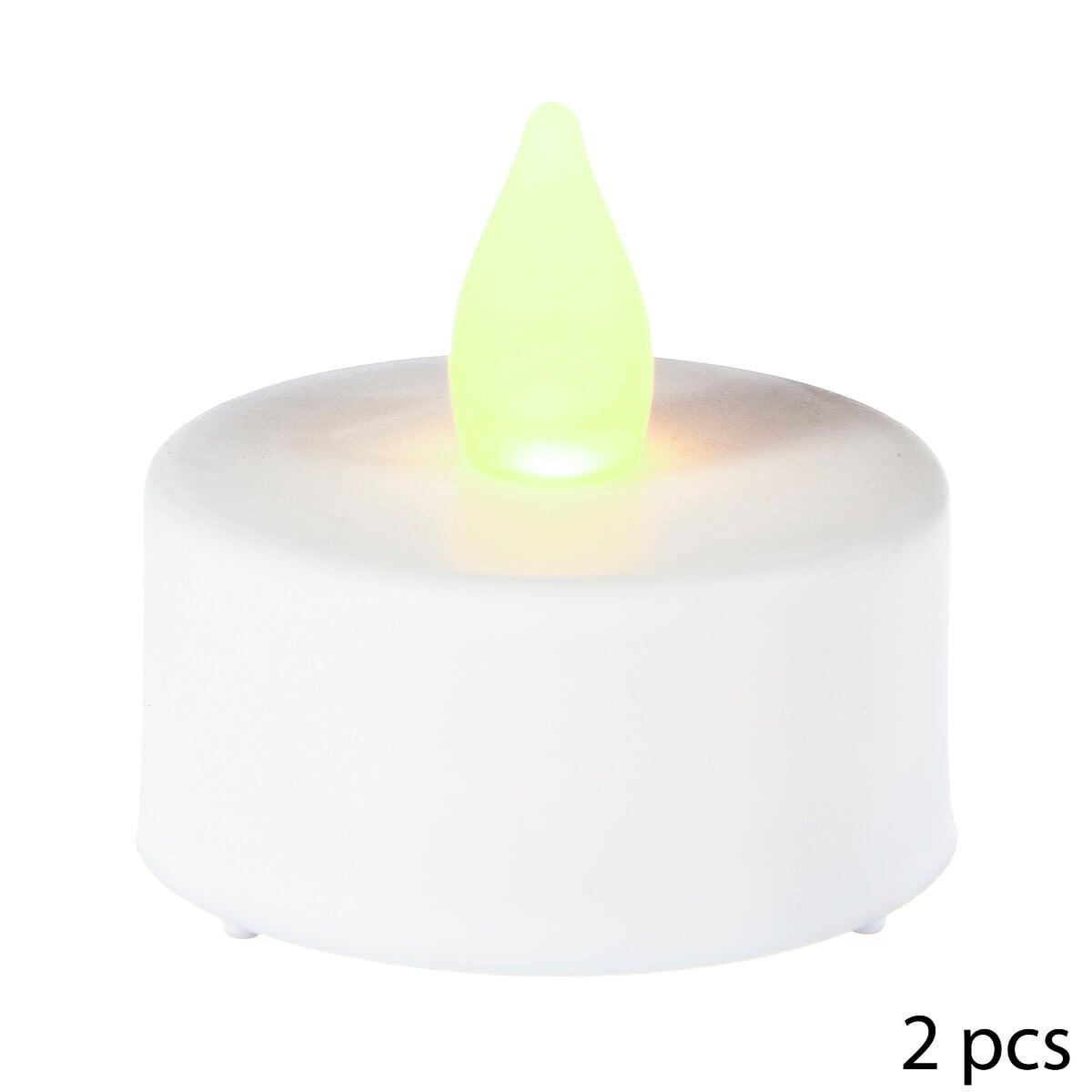 Conjunto de 2 velas tealight led brancas