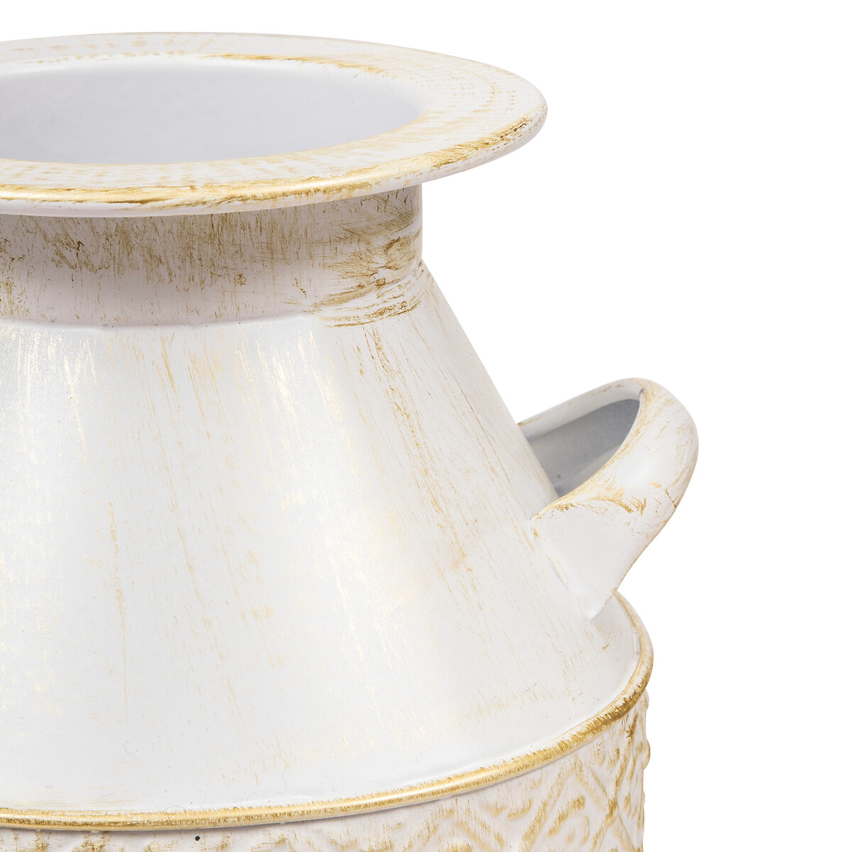 Jarra TINO em metal branco 31,5cm