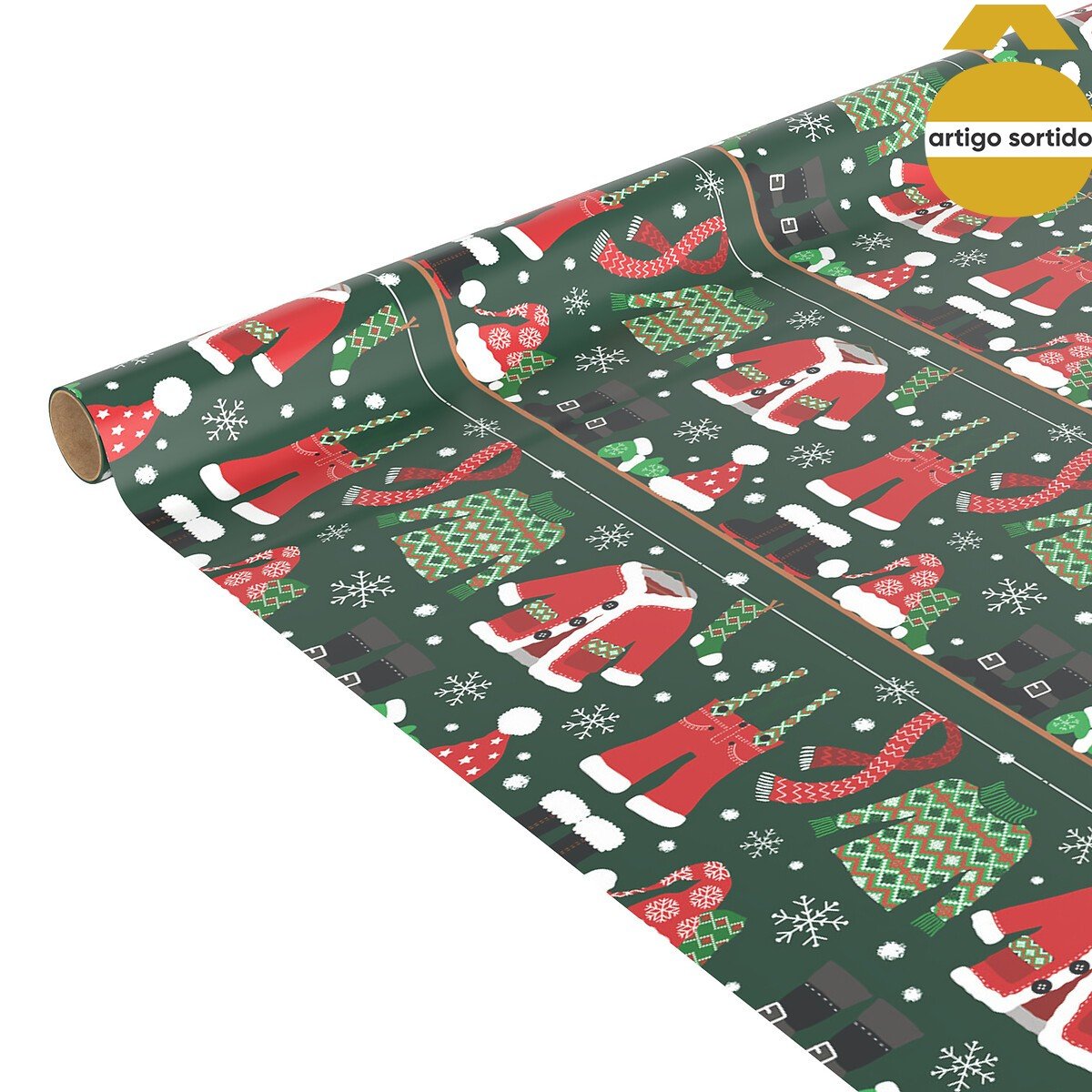 Rolo de papel de embrulho tradicional 500cm