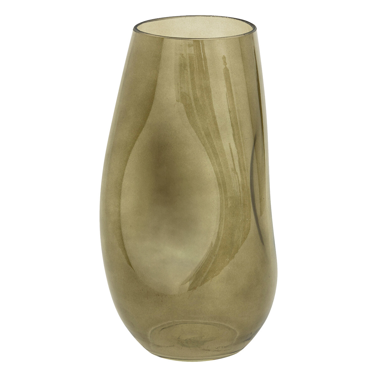 Jarra de vidro verde caqui BRAVI 28cm
