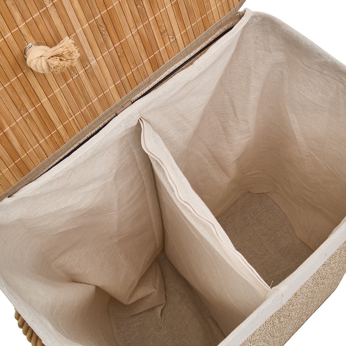 Cesto roupa wc STEMPY castanho 100l