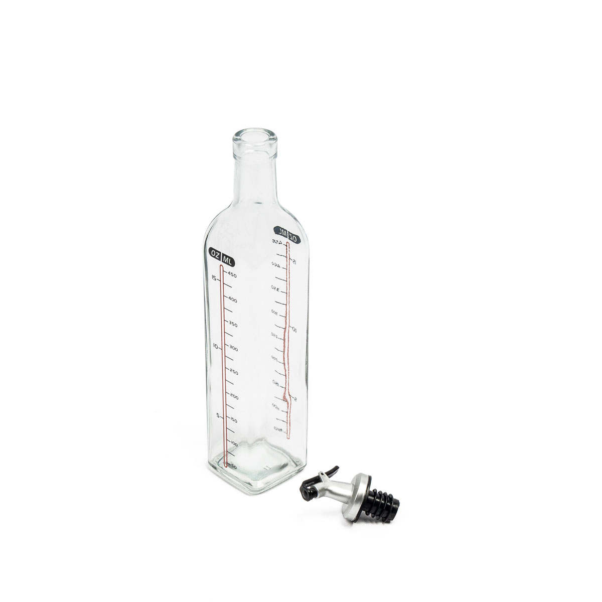 Galheteiro de vidro com medidor 500ml