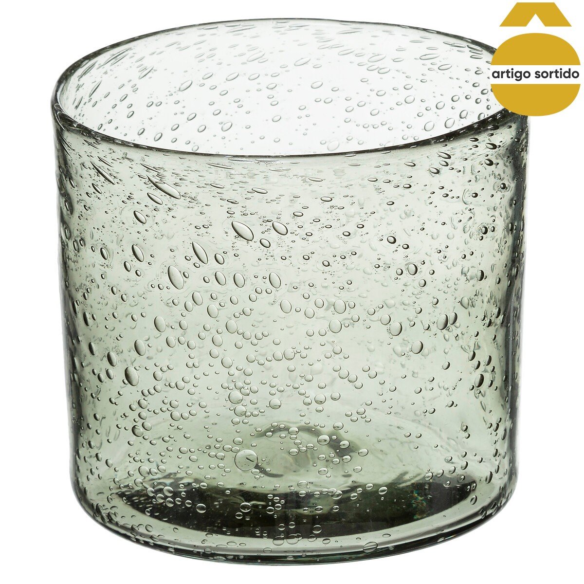 Castiçal de vidro colorido BUBBLY 11,6cm