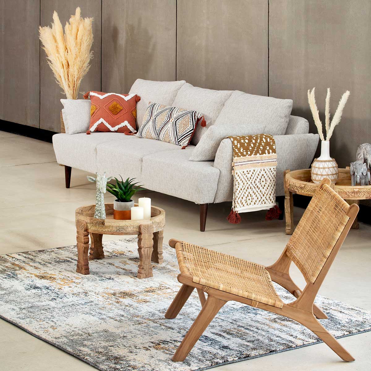 Mesa de apoio GYPSY em madeira mango 51cm