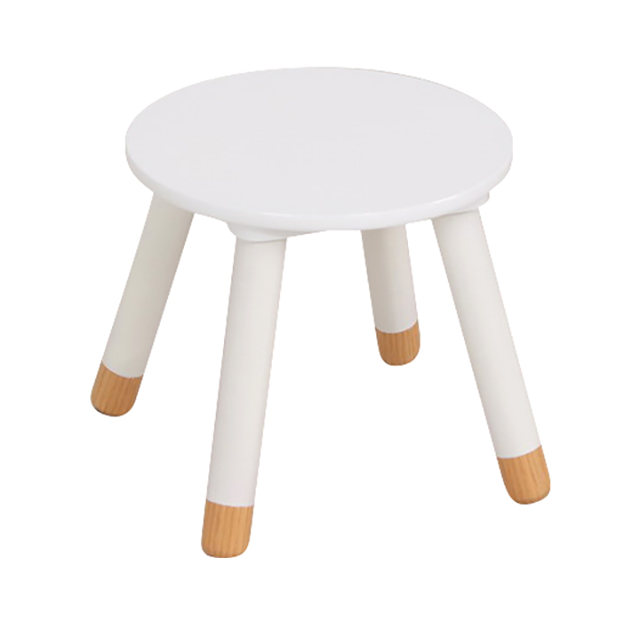 Tamborete DOUCEUR branco 26,5x24x24cm