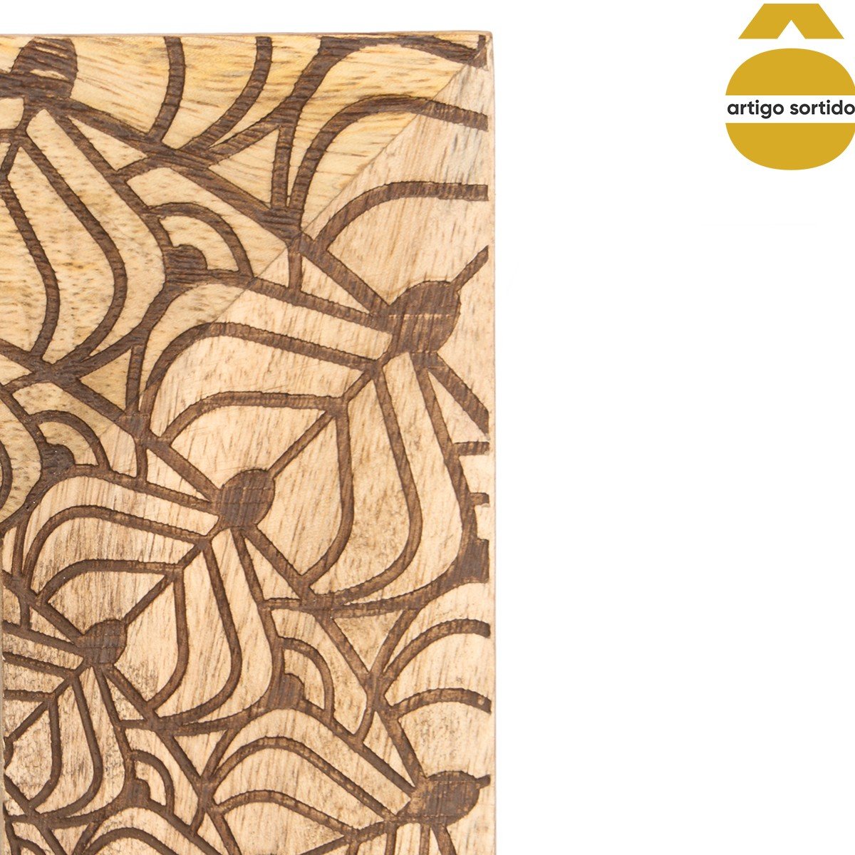 Moldura Buda Em Madeira Mango 10x15cm