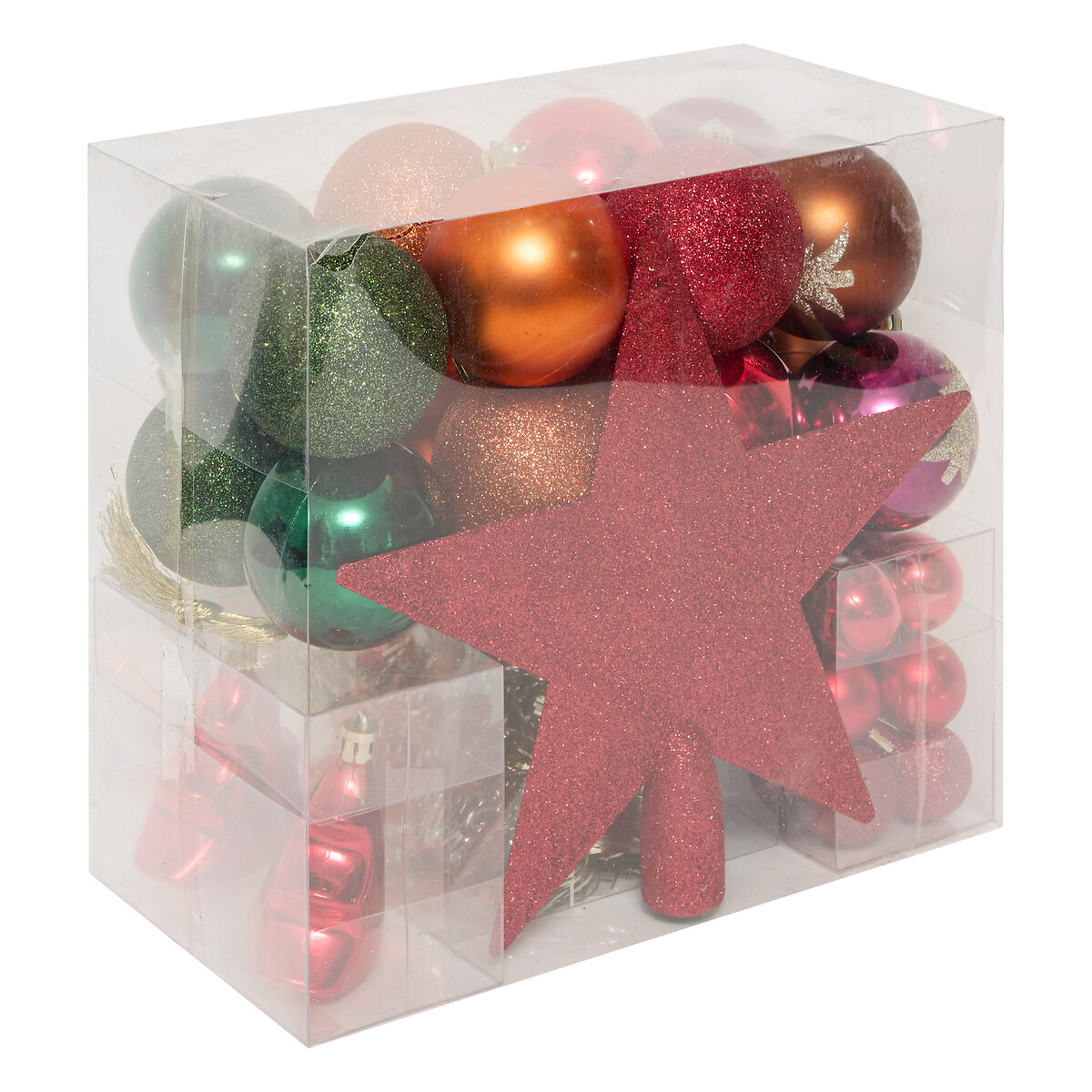 Conjunto 44 peças para decoração árvore