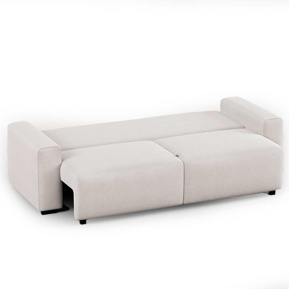 Sof&aacute; cama com costas rebat&iacute;veis HAIA bege