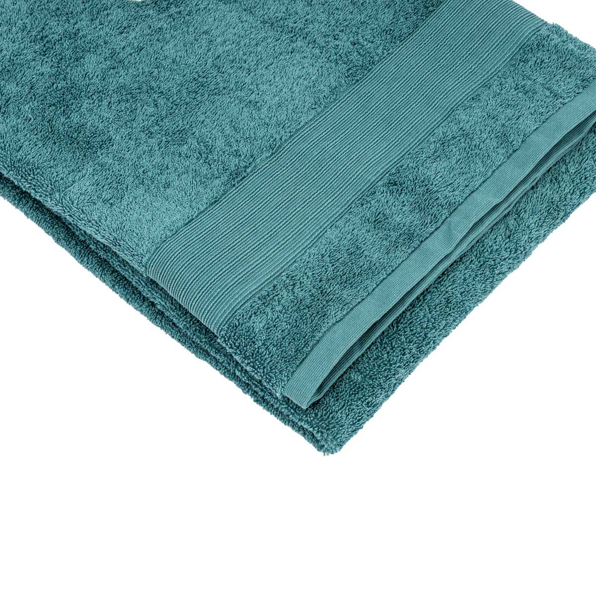 Toalha len&ccedil;ol de banho azul TIMELESS 100x150cm