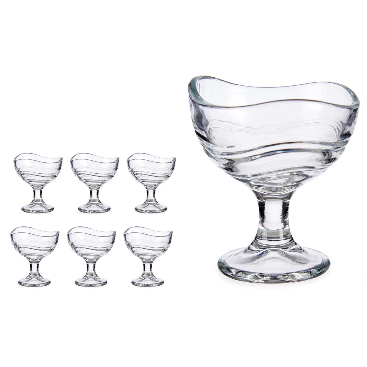 Taça de gelado forma ondulada