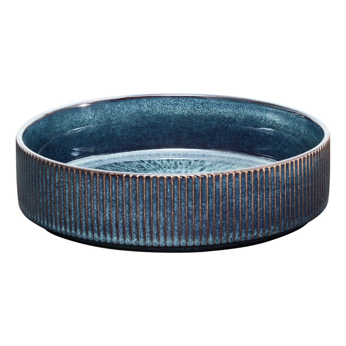 Prato de sopa EVA azul cer&acirc;mica 18cm