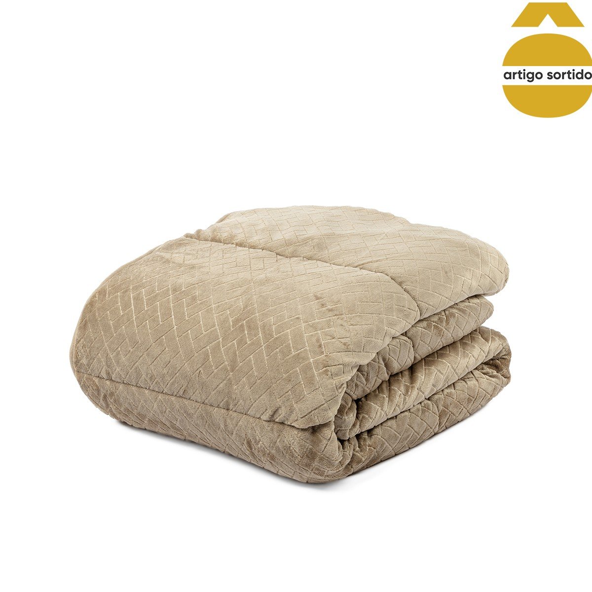 Edred&atilde;o sherpa JACK bege 220x240cm