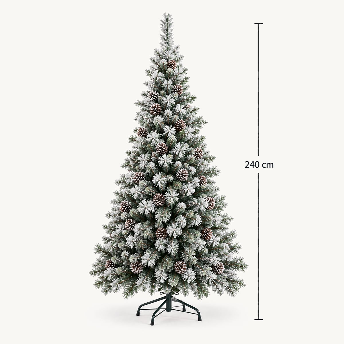 &Aacute;rvore de natal MINNESOTA verde com efeito neve 240cm