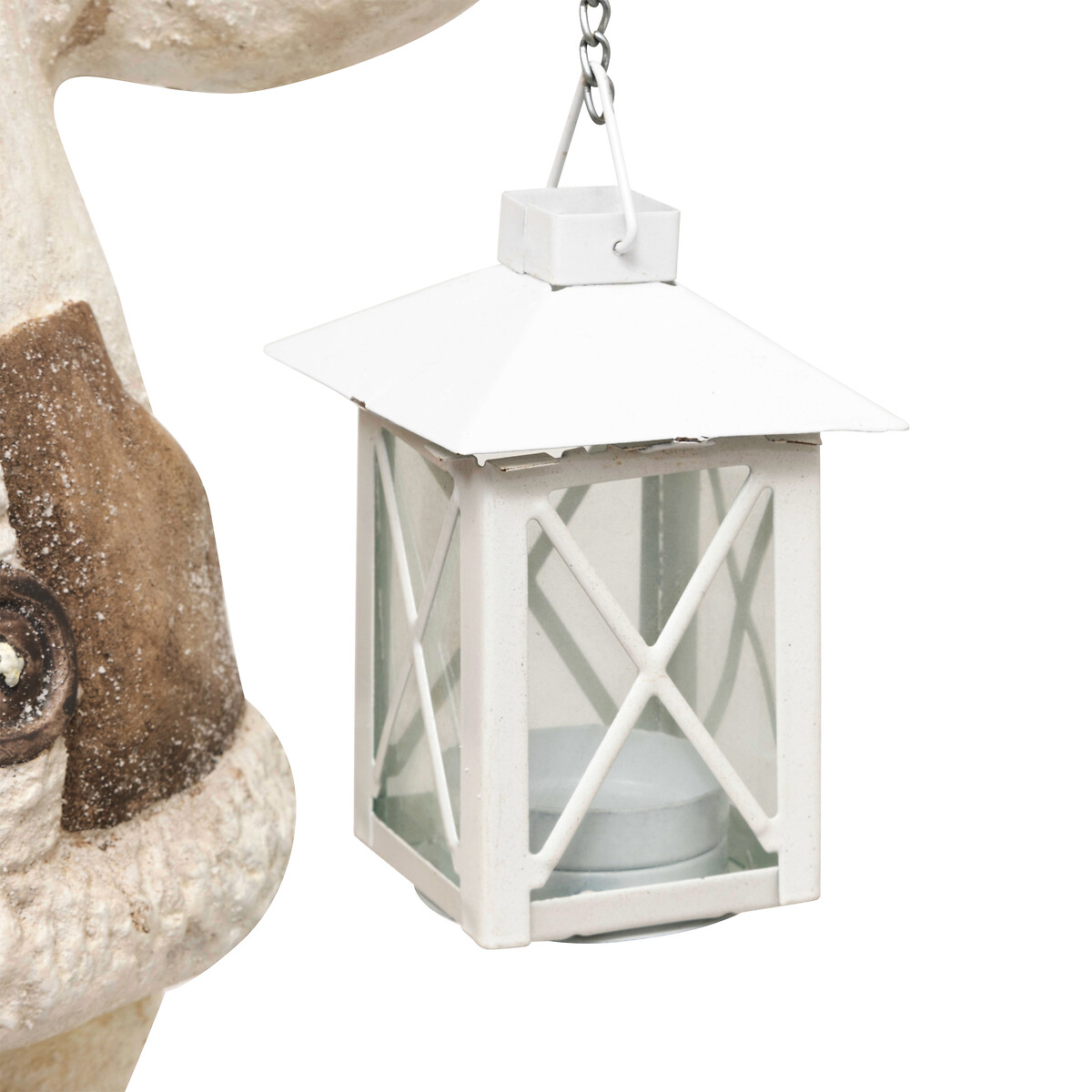 Figura de menina com lanterna 40cm,  Figura de menina com lanterna 40cm