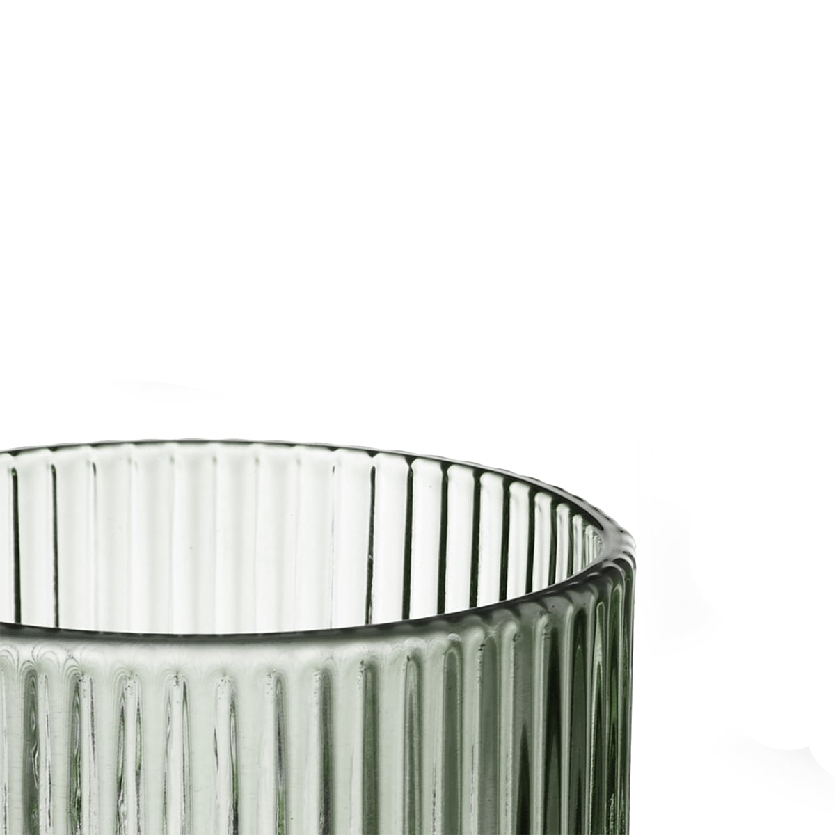 Copo de &aacute;gua riscas verde 43cl