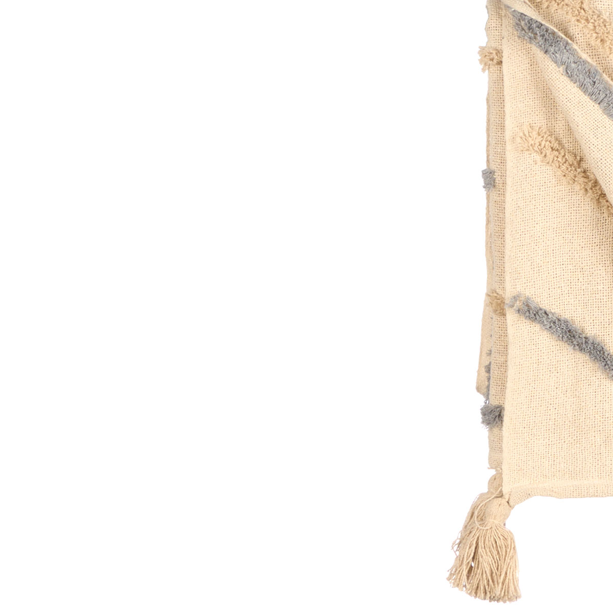 Manta riscas cinza 120x150cm