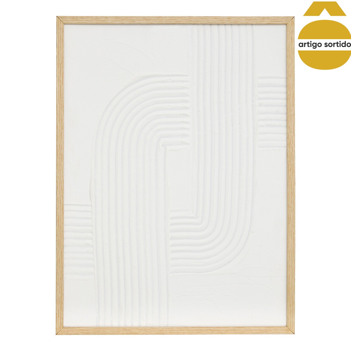 Quadro decorativo 3d HARRY branco 29x39cm