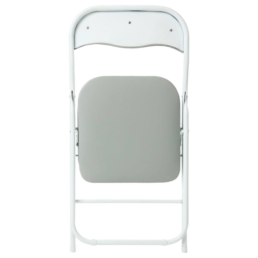 Cadeira dobr&aacute;vel com tampo cinza