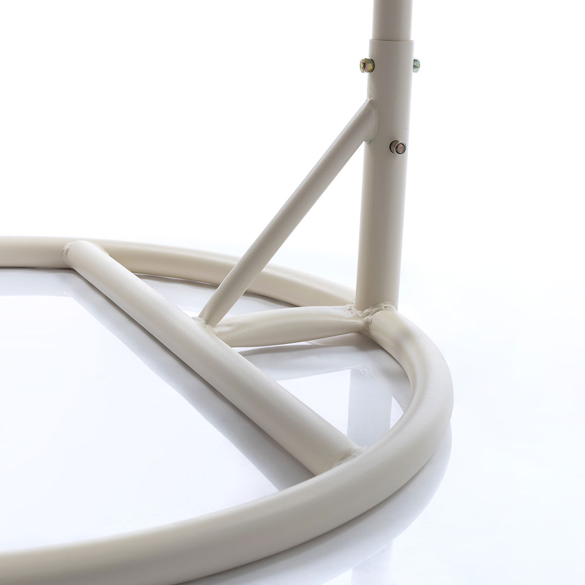 Cadeirão baloiço PORTOFINO branco e taupe