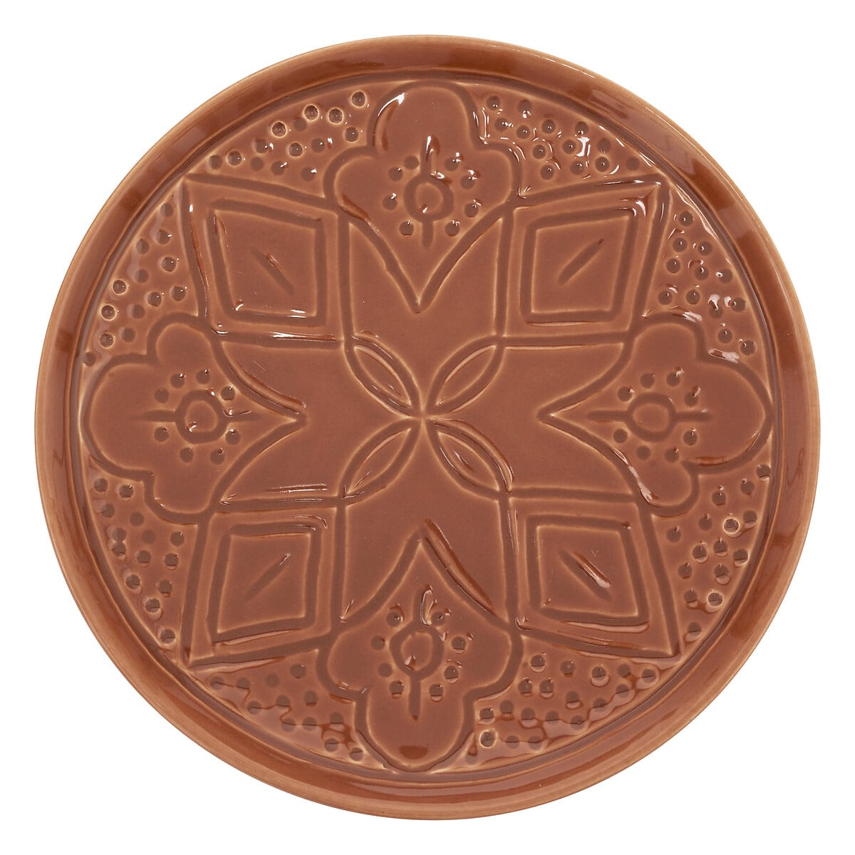 Prato de sobremesa SIENNA terracota 20cm