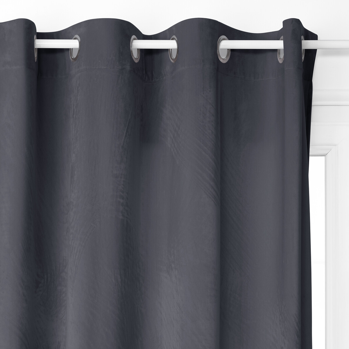 Cortina opaca cinza escura 140x260cm