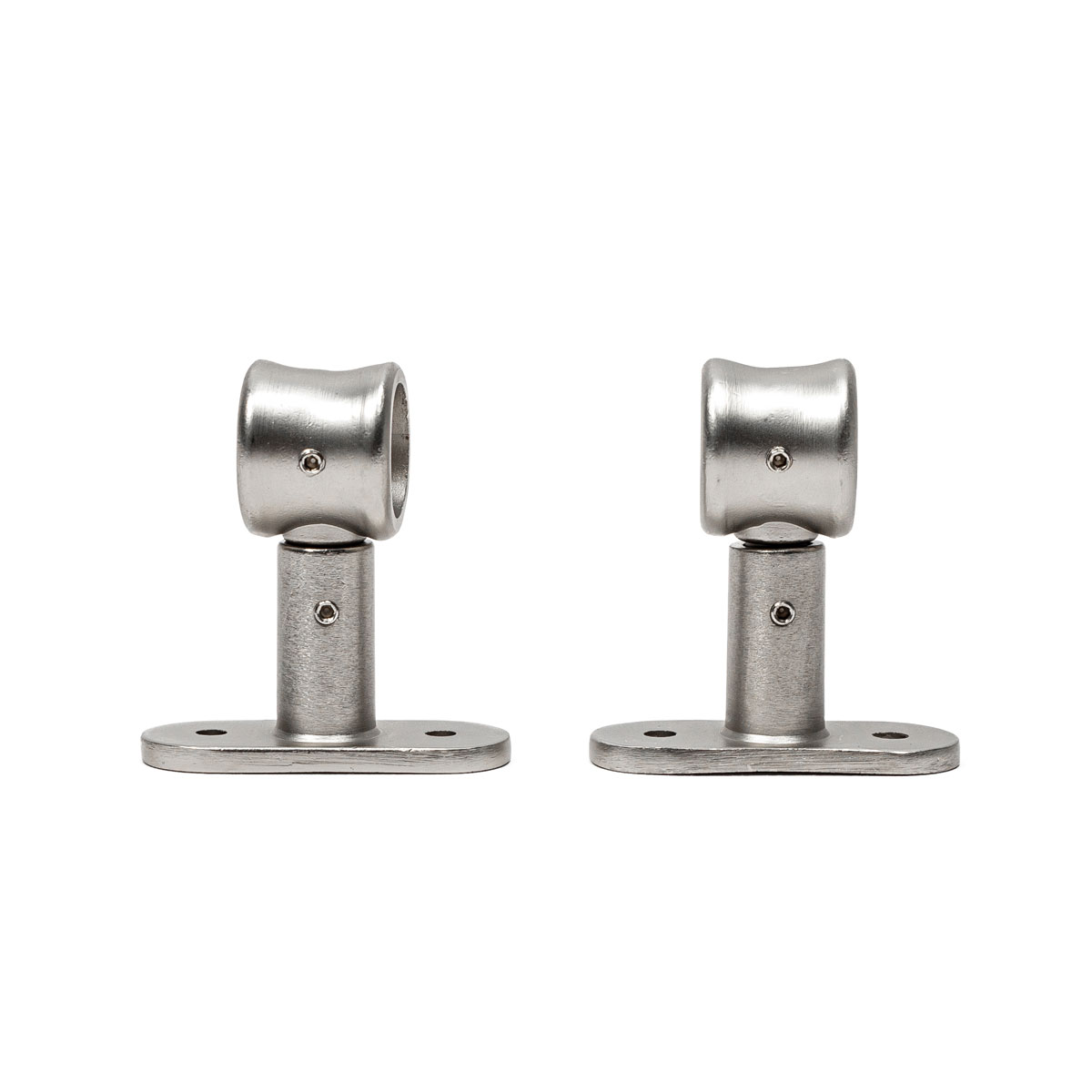 Conjunto 2 suportes simples prata 50mm