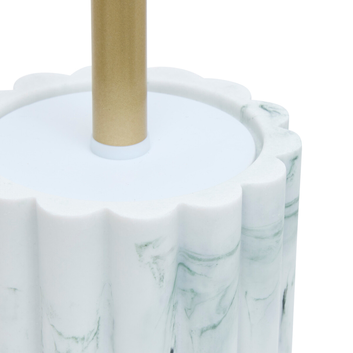 Escova wc MARBY branco em poliresina