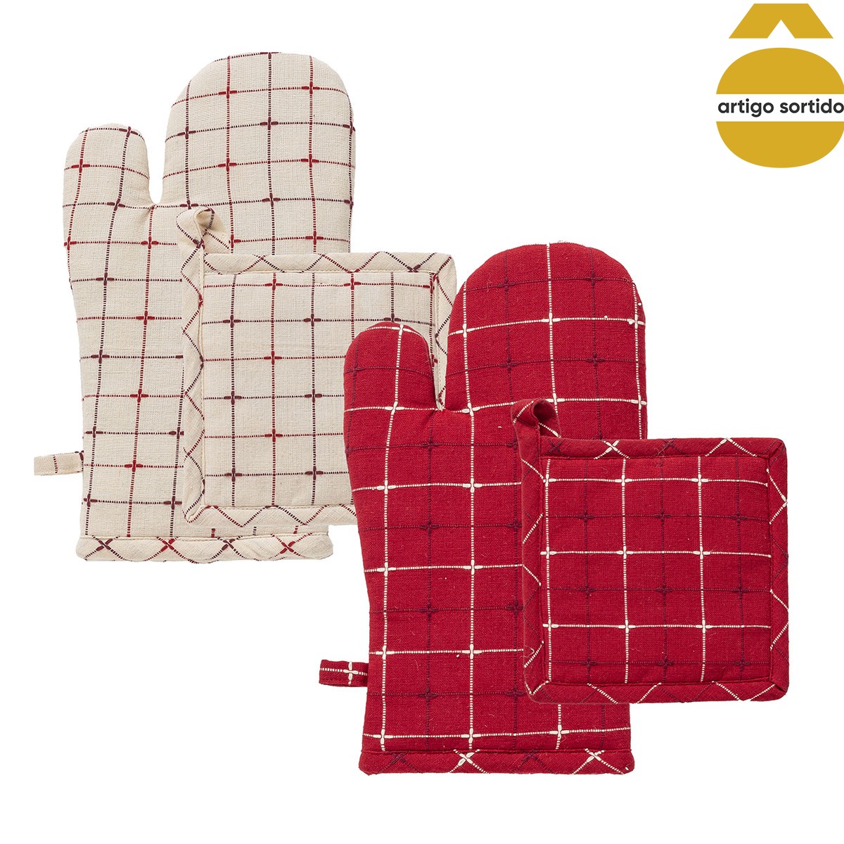 Conjunto de pega e luva SIERRA SUGAR 3x30cm