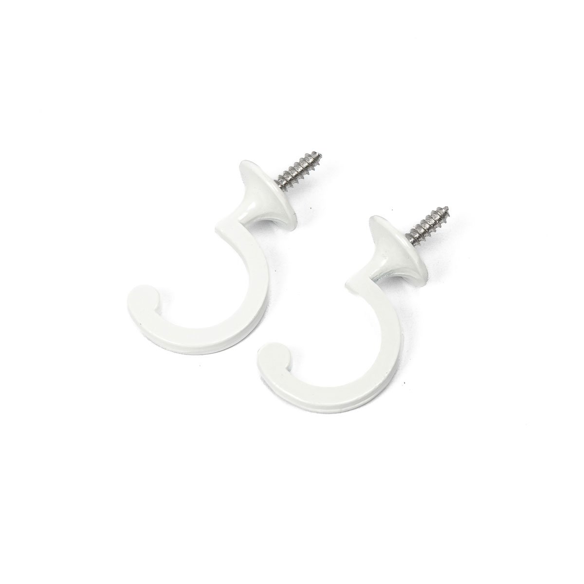 Conjunto de 2 ganchos brancos