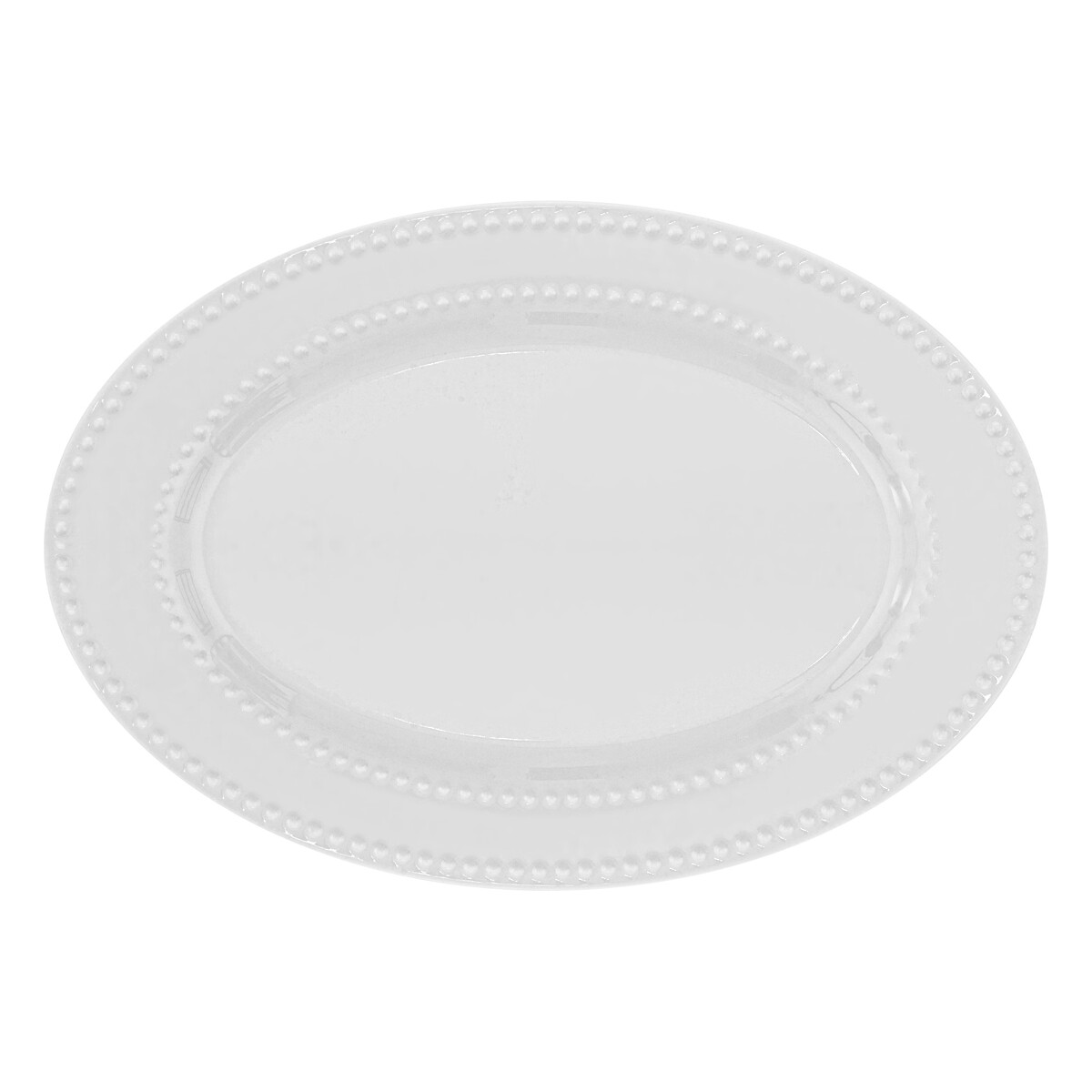 Travessa oval PERLE 33x23cm em porcelana,  Travessa oval PERLE 33x23cm em porcelana