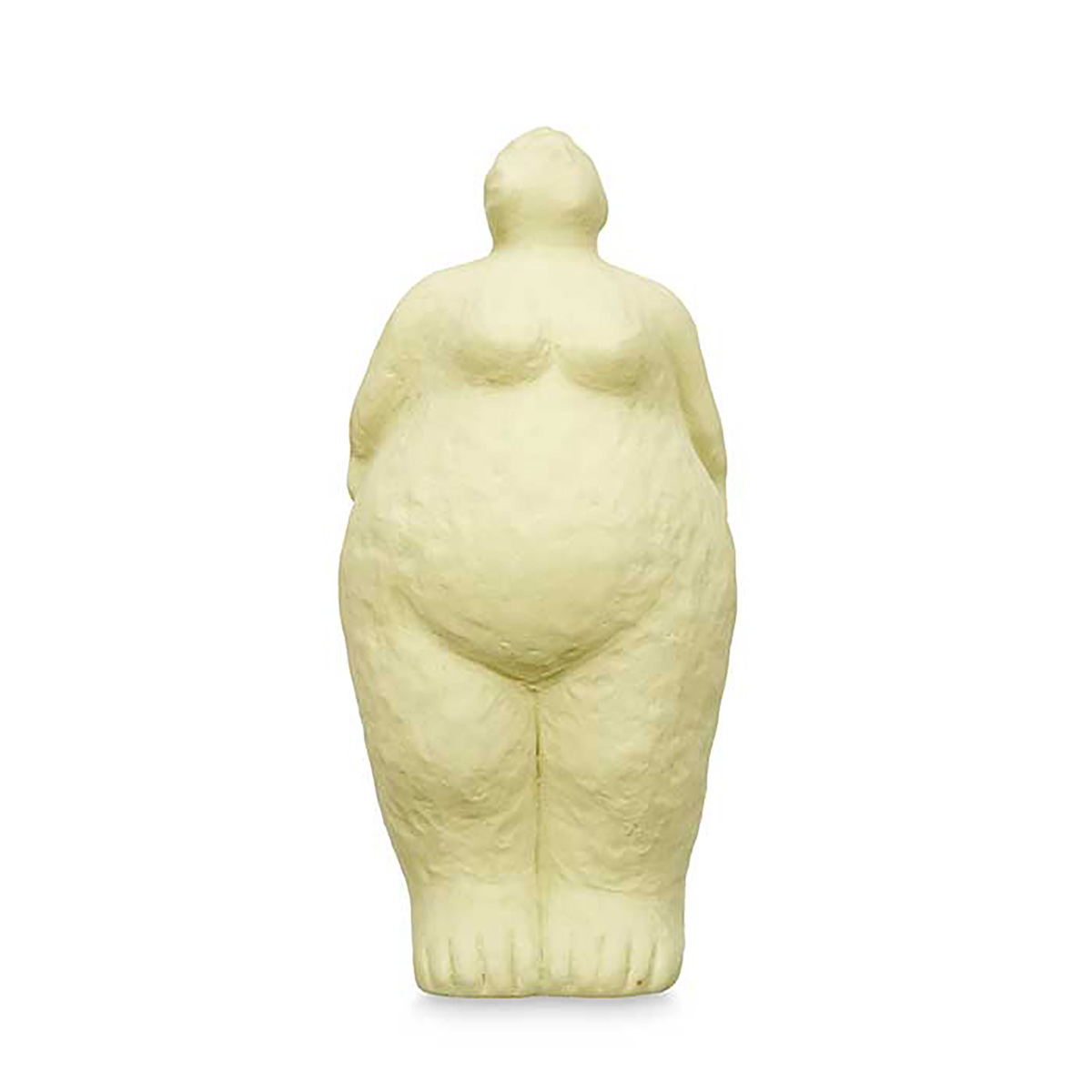 Est&aacute;tua figura de mulher em cer&acirc;mica verde 34cm