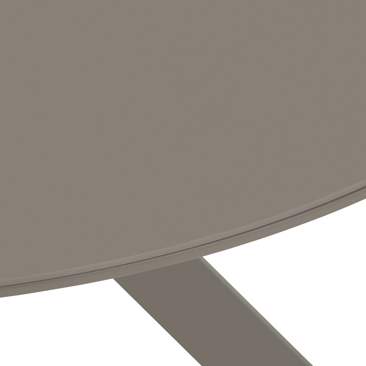 Mesa ORYON redonda caf&eacute; alum&iacute;nio