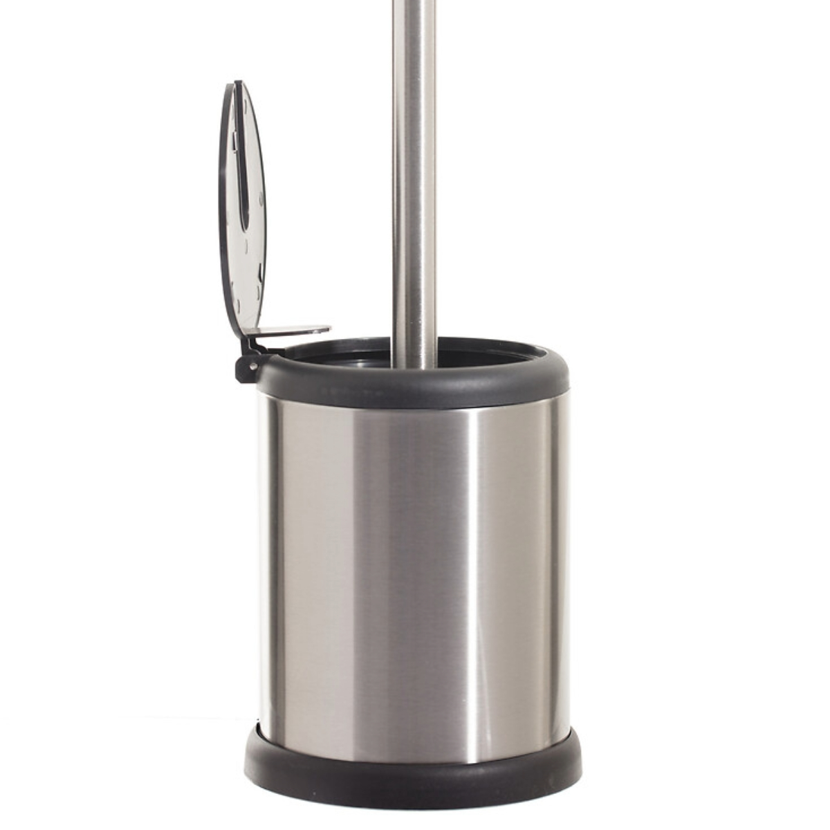 Escova wc prateada em inox