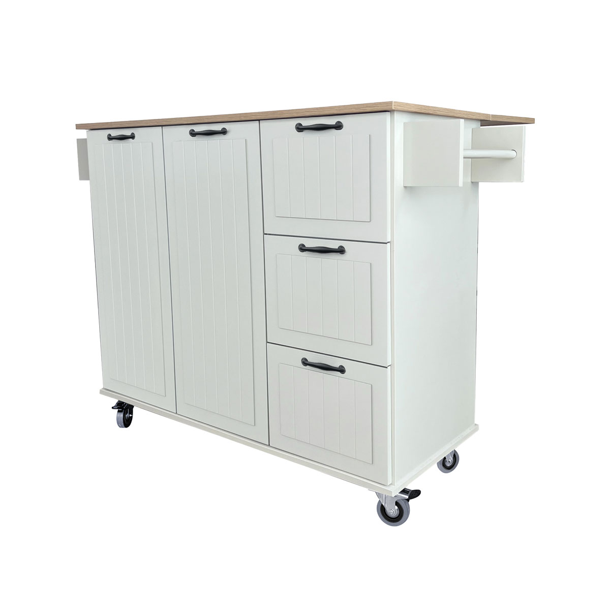 Ilha de cozinha DOMUS marfim extens&iacute;vel