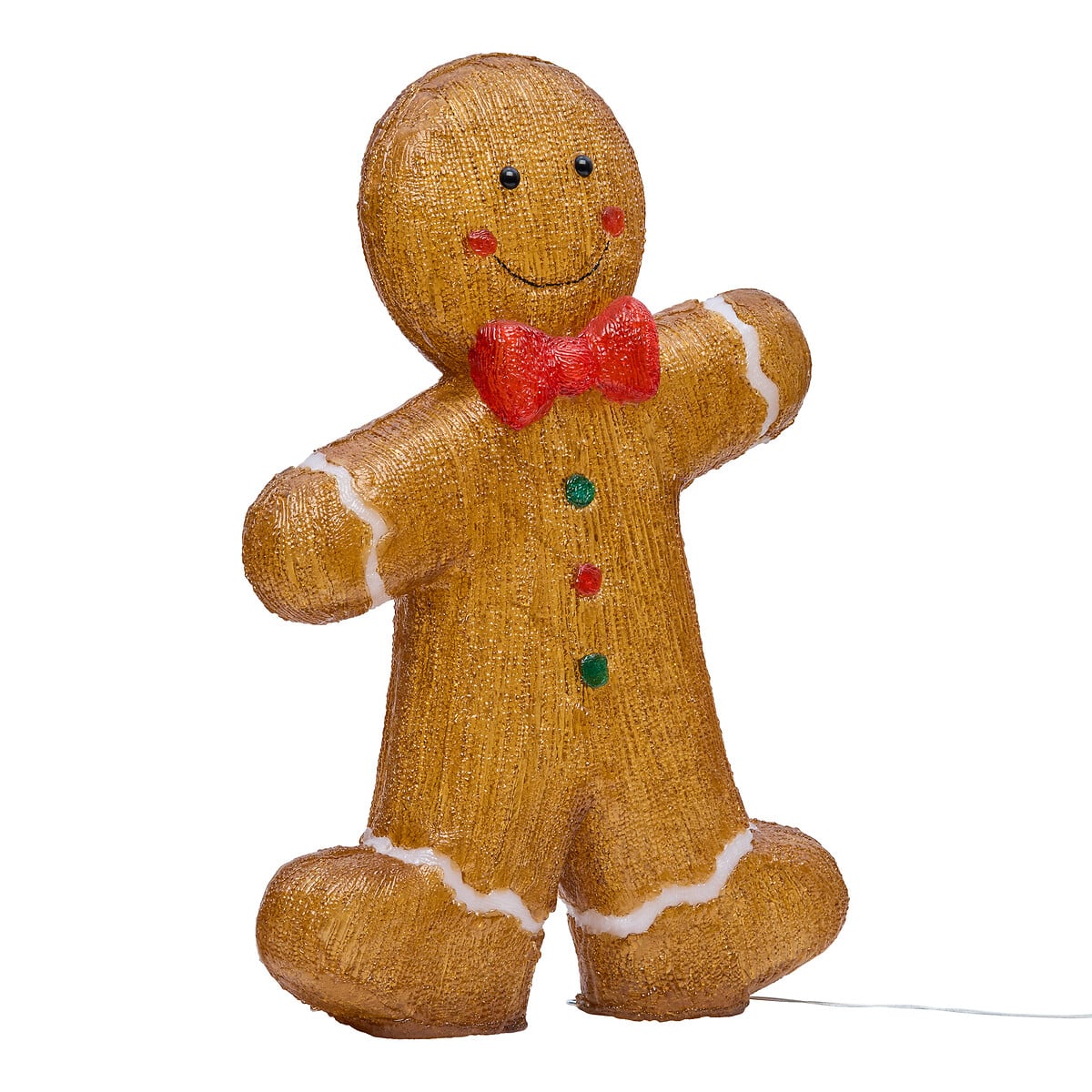 Boneco de gengibre luminoso com 60 leds