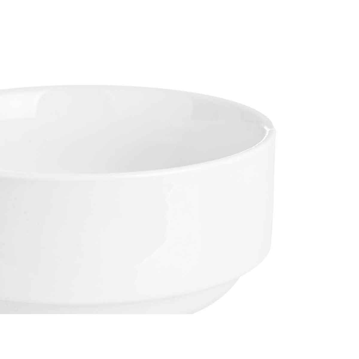 Ta&ccedil;a branca de porcelana 42cl