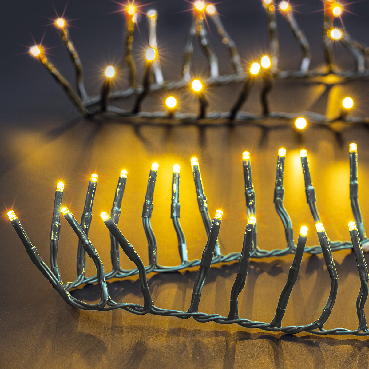 S&eacute;rie de natal 5m 250led branco quente TIMER BRIGHT