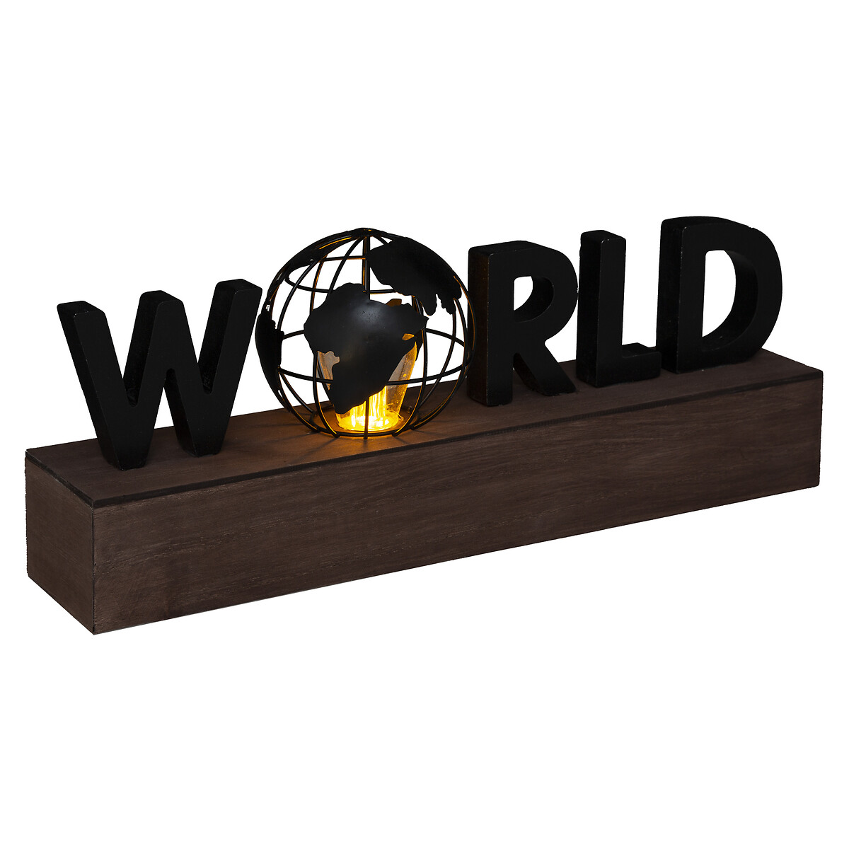 Decora&ccedil;&atilde;o world em led 15,5x10x38cm