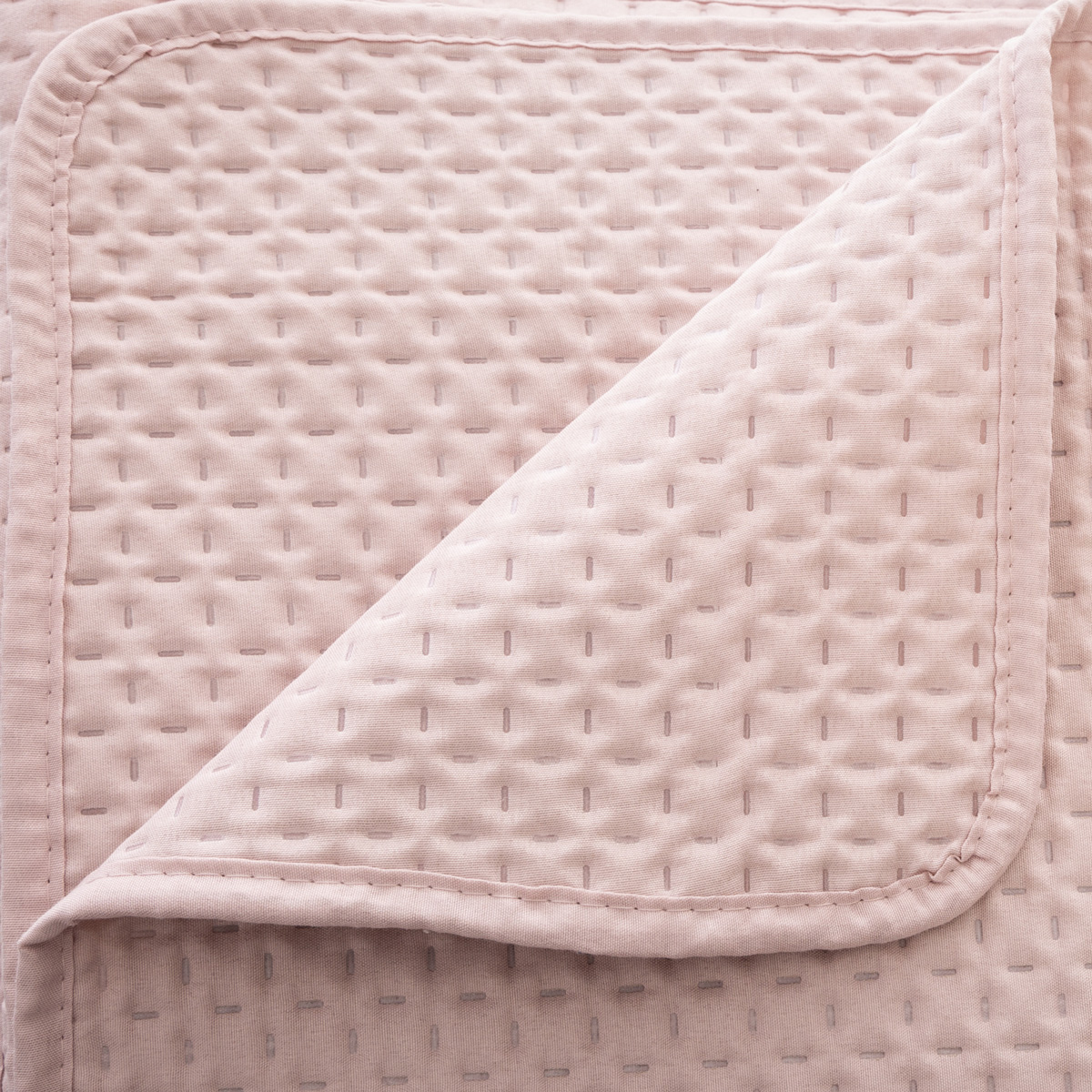 Colcha e 2 capas de almofada DOLCE VITA rosa claro 240x260cm