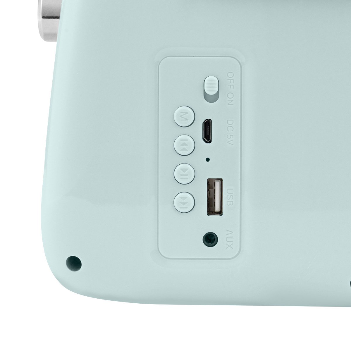 R&aacute;dio VINTAGE CUISINE menta com bluetooth