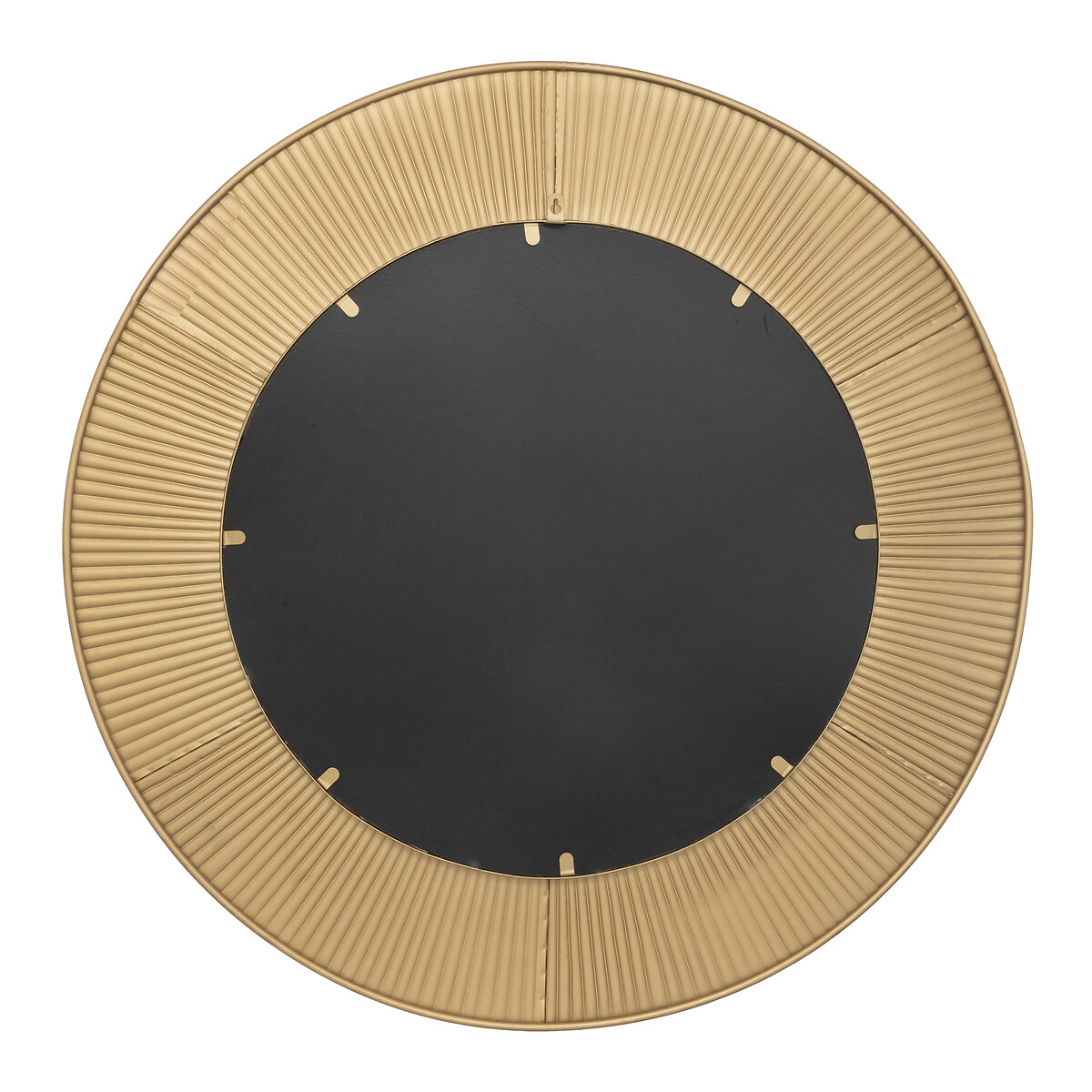 Espelho de parede em metal dourado milda 90cm