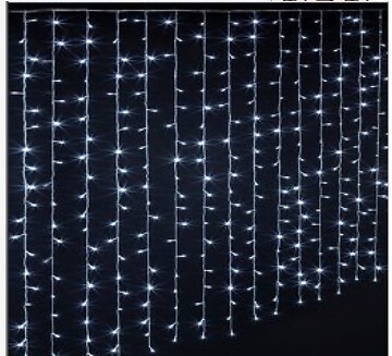 Cortina decorativa de Natal com 200 luzes LED