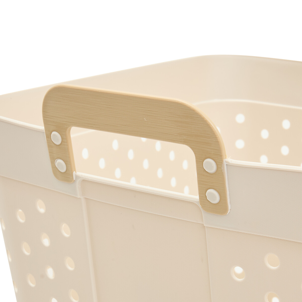 Cesto de roupa suja CLAY branco 74l