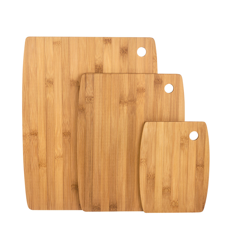 Conjunto de 3 t&aacute;buas bambu 19/29/37cm